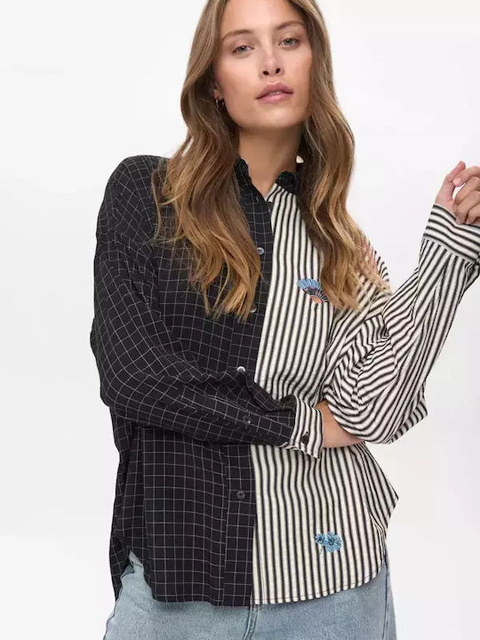 Women's Long Sleeve Shirt Caviar
