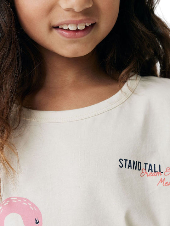 Kinderhemd Ärmellos Off White
