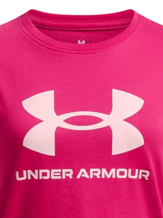 Παιδικό T-shirt Μπορντό Big Logo Ss