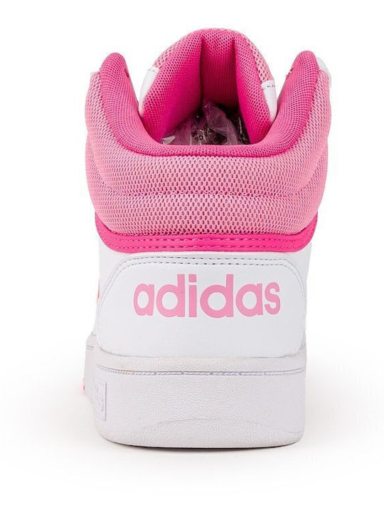 Hoops Hoops Mid 3.0 Kids Sports Shoes Basketball with Laces White
