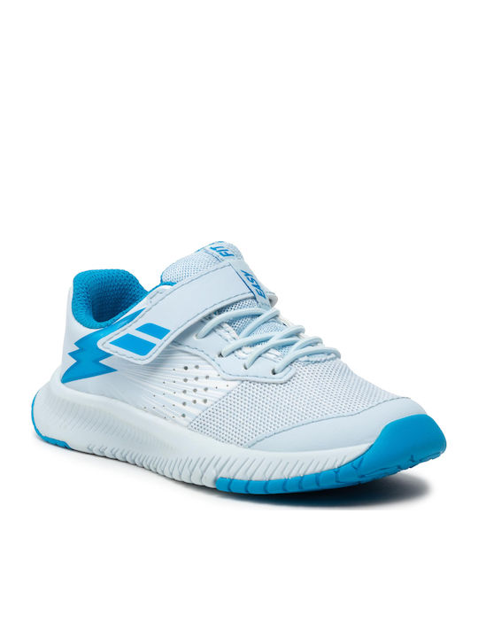Pulsion All Court Kids Sports Shoes Tennis with Hoop & Loop Closure White