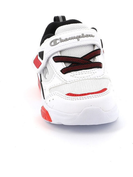 Wave Παιδικά Sneakers με Σκρατς & Φωτάκια Λευκά