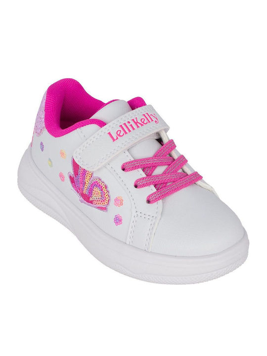 Cinzia2 Kids Sneakers Anatomic with Scratch White