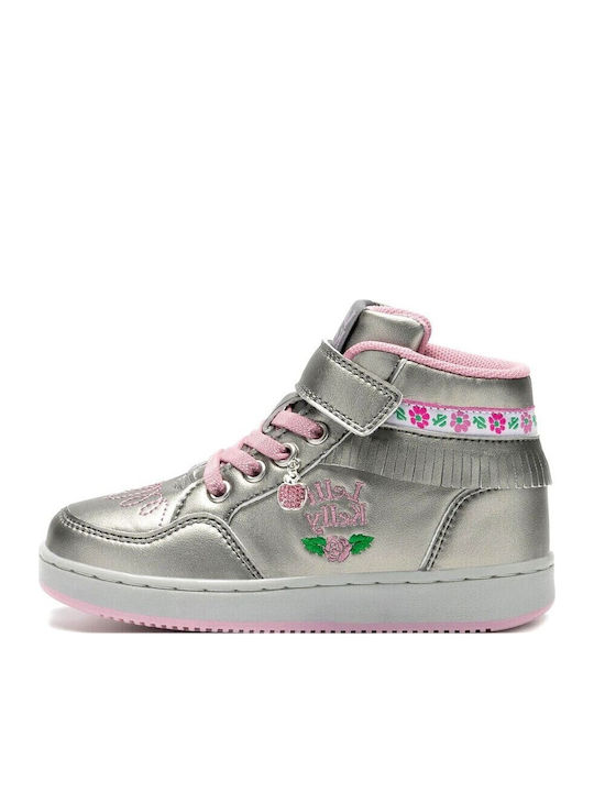 Frangetta Mix Παιδικά Sneakers High με Σκρατς Ασημί