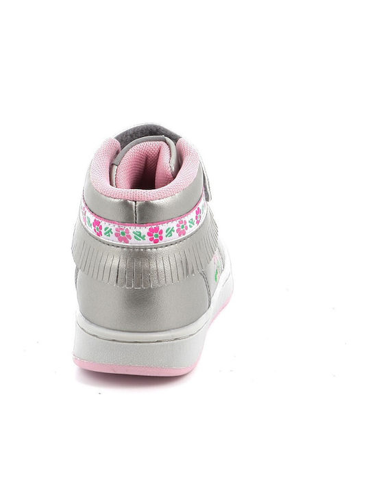 Frangetta Mix Παιδικά Sneakers High με Σκρατς Ασημί