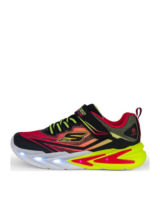 Lighted Gore Kids Sneakers with Scratch & Lights Black