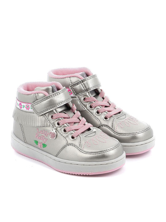 Frangetta Mix Παιδικά Sneakers High με Σκρατς Ασημί