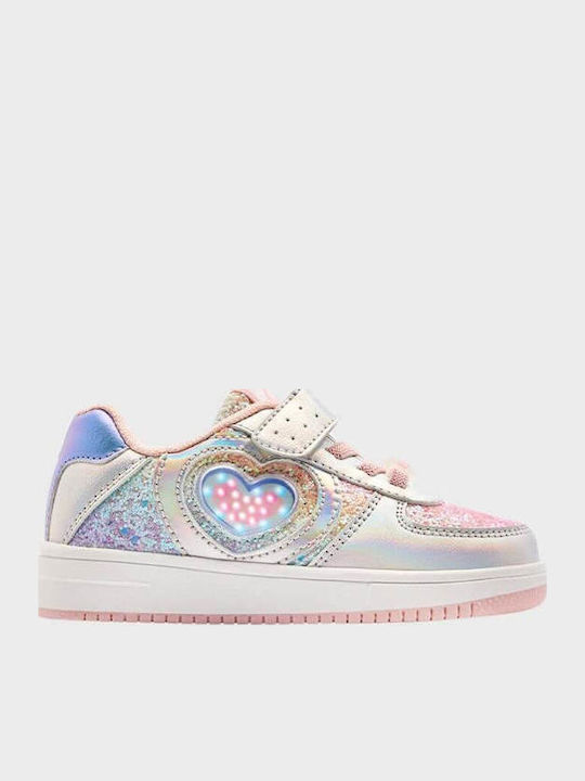 Παιδικά Sneakers με Σκρατς & Φωτάκια Πολύχρωμα