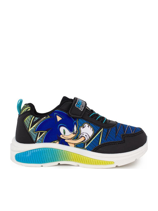 Sonic Kids Sneakers with Scratch & Lights Black