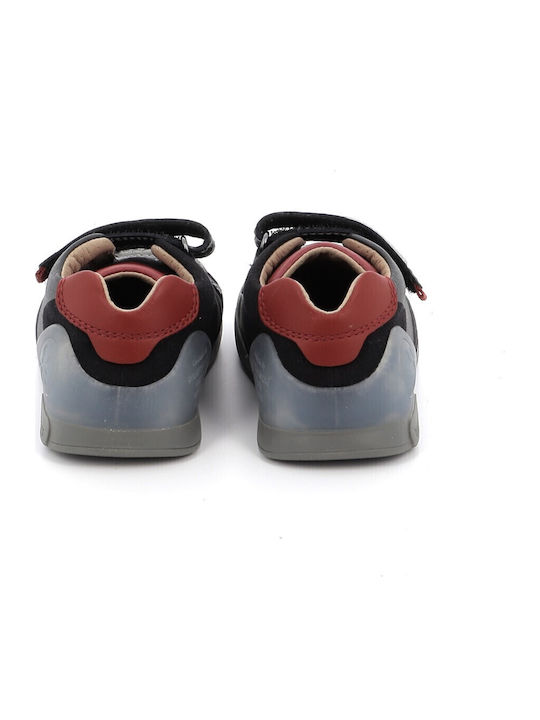 Παιδικά Sneakers Ανατομικά με Σκρατς Μαύρα
