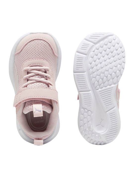 Ac+ Inf Kids Sports Shoes Running with Hoop & Loop Closure Pink