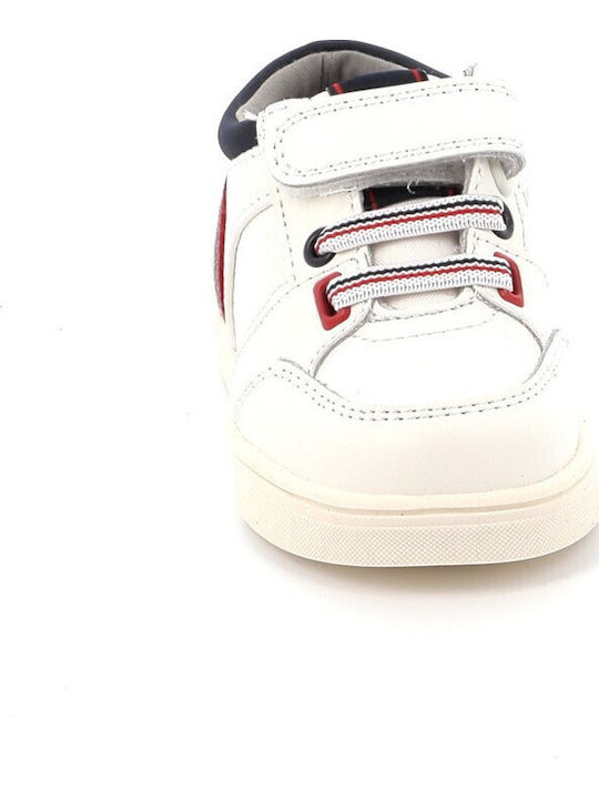 City Kids Sneakers with Scratch White