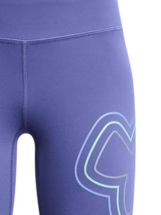 Kinder Leggings Sport Zerschnitten Lila Branded
