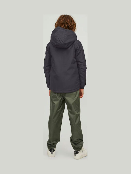 Kids' Casual Jacket Short with Hood Black
