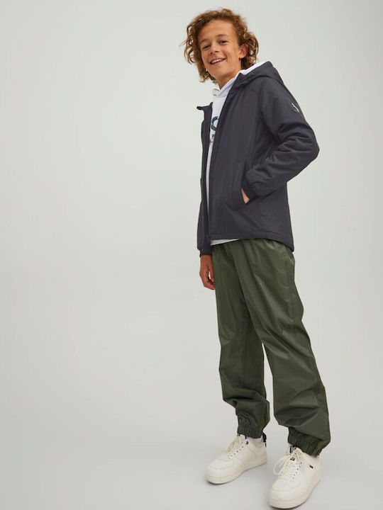Kids' Casual Jacket Short with Hood Black