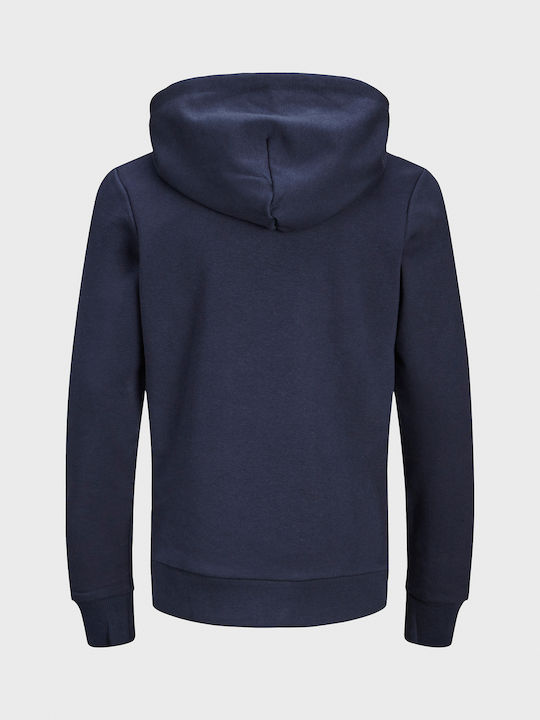 Παιδικό Φούτερ με Κουκούλα και Τσέπες Navy Blazer/Λευκό