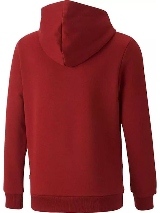 Kids Sweatshirt with Hood and Pockets Burgundy Essentials 2