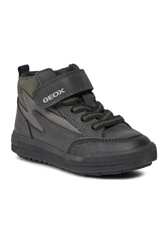 J Arzach Boy Kids Boots with Velcro Black