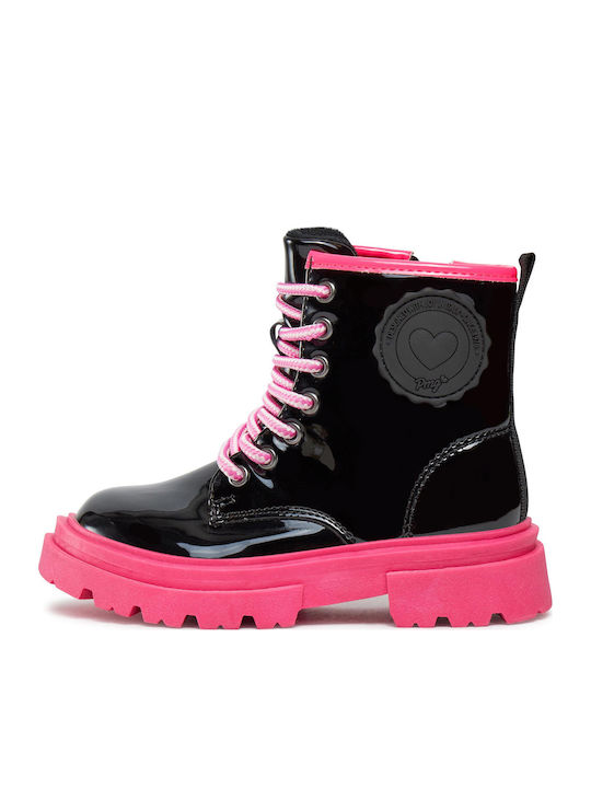 Kinderstiefel mit Reißverschluss Schwarz