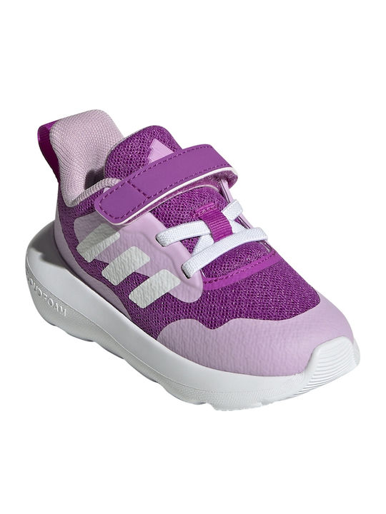 Fortarun Fortarun 3.0 EL Kids Sports Shoes Running with Hoop & Loop Closure Purple / White / Lilac