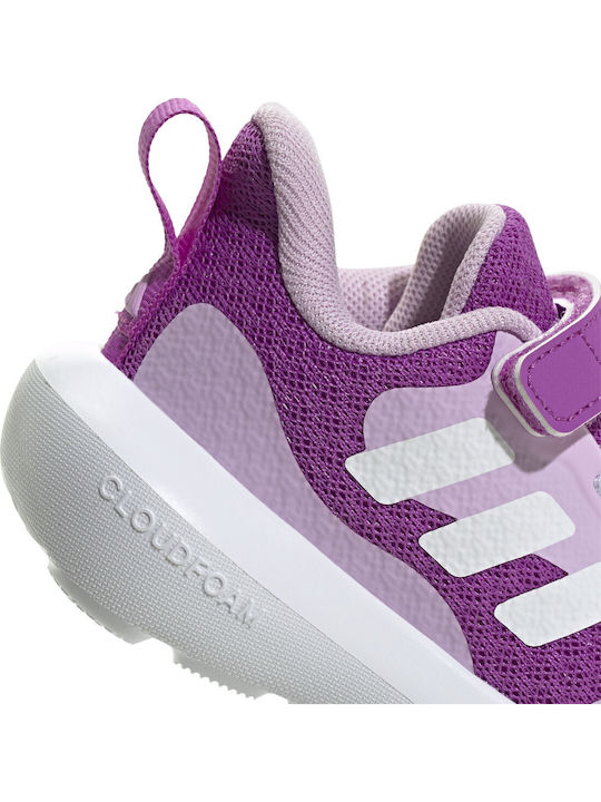 Fortarun Fortarun 3.0 EL Kids Sports Shoes Running with Hoop & Loop Closure Purple / White / Lilac
