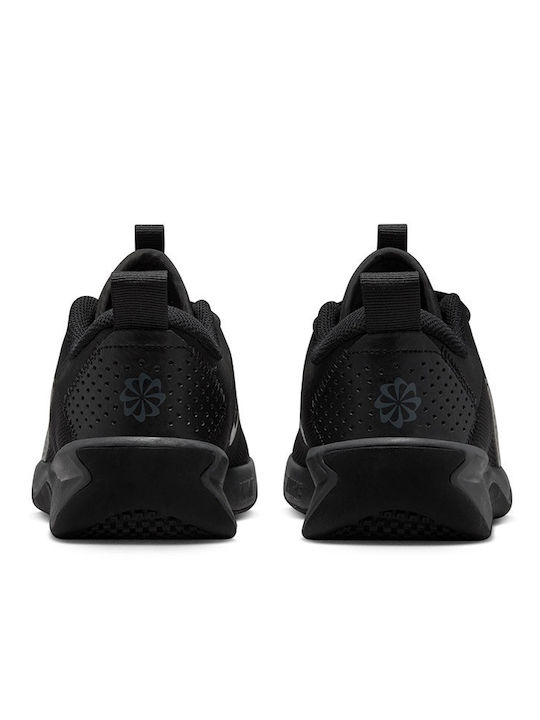 Omni Multi-Court Kids Sports Shoes Running with Laces Black
