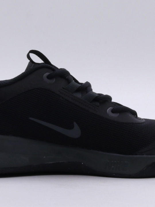 Omni Multi-Court Kids Sports Shoes Running with Laces Black