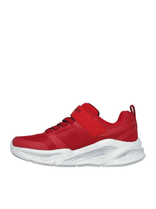 Meteor Kinder Sneakers mit Klettverschluss & Lichtern Rot