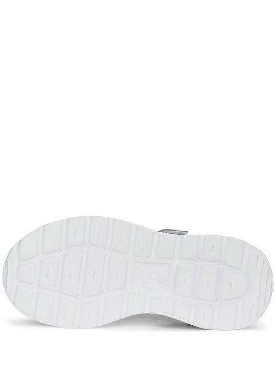 Anzarun Lite AC PS Kids Sports Shoes Running with Hoop & Loop Closure Gray