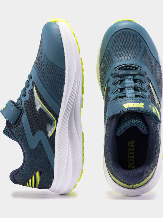 Speed Kids Sports Shoes Running with Hoop & Loop Closure Green