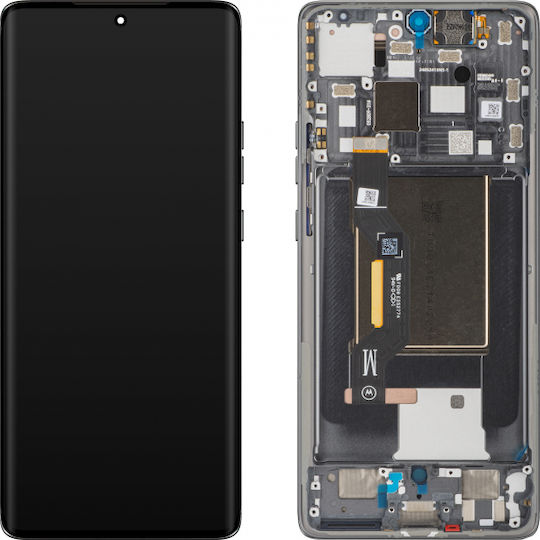 Motorola Екран със Сензорен Механизъм и Рамка за Motorola Edge 50 5G (Сив)