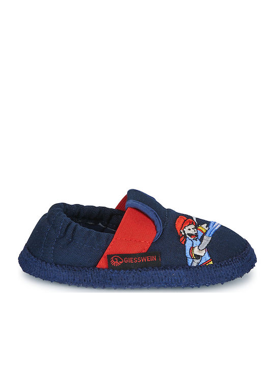 Kinderhausschuhe Marineblau