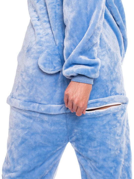 Pijama Onesie De Iarnă Pentru Femei Blue