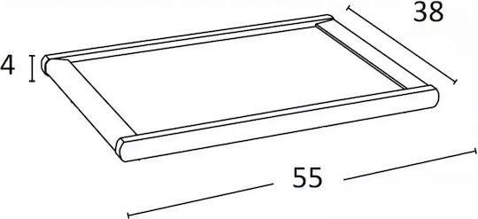 Arredamenti Italia Дървен Сервиращ Диск 55x38x4см