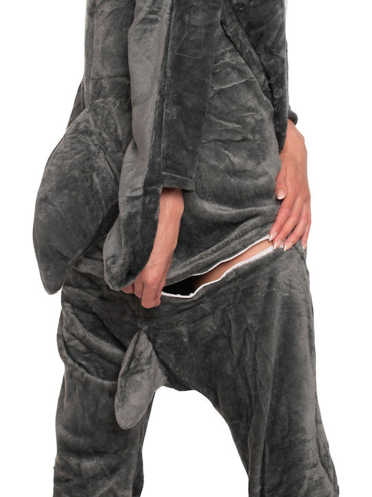 Winter Women's Onesie Pajama Gray