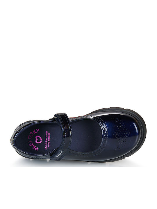 Kids Ballerinas with Hoop & Loop Closure Black