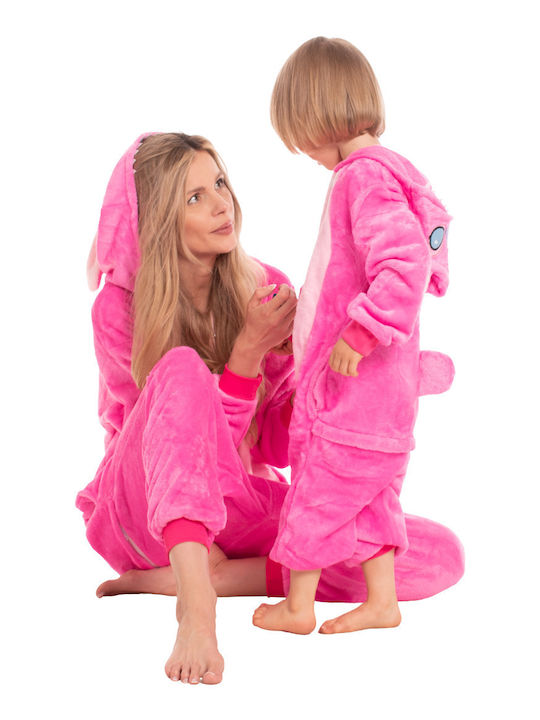Winter Women's Onesie Pajama Pink