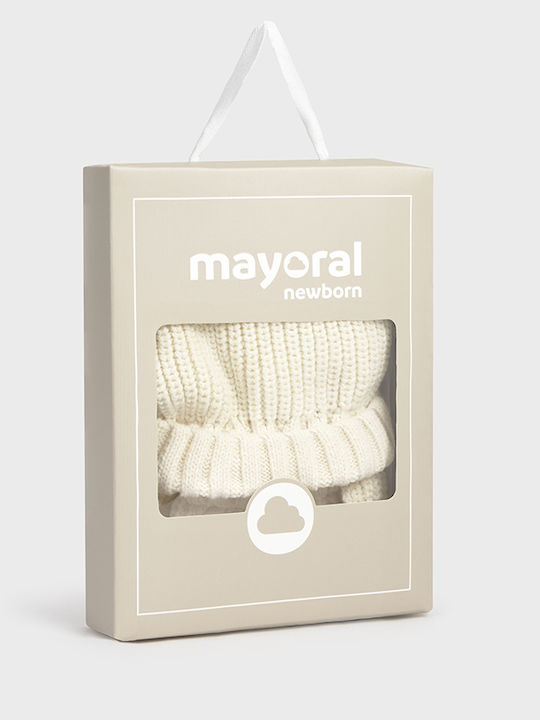 Kids Beanie Set with Gloves & Socks Knitted Beige