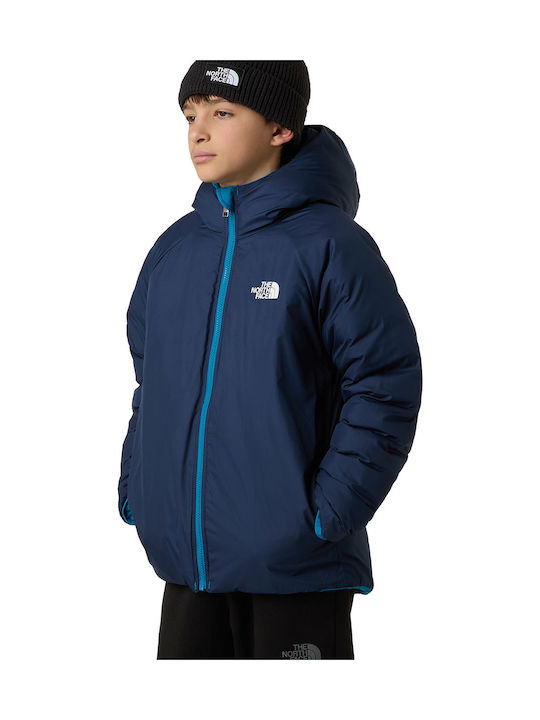 Reversible Perrito Kinderjacken & Winterjacken Doppelseitig mit Kapuzen-Blau