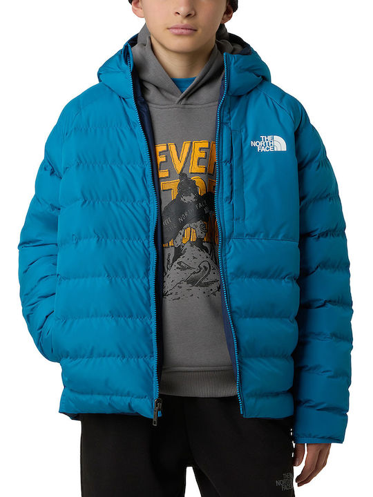 Reversible Perrito Kinderjacken & Winterjacken Doppelseitig mit Kapuzen-Blau
