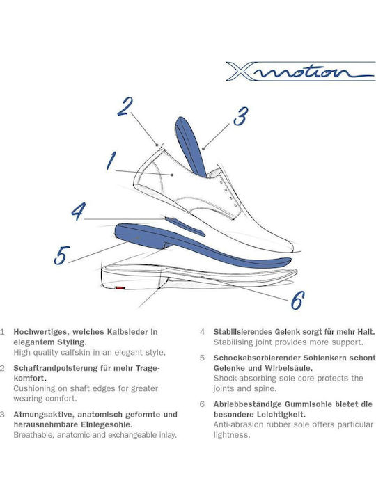 Marian Δερμάτινα Ανδρικά Oxfords Καφέ