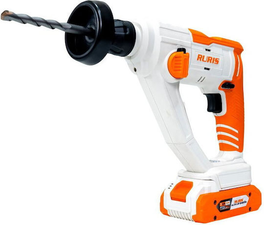 Ruris 1210rma2024 Ciocan Rotopercutor Cu Impact Cu Baterie 20V Cu Priză SDS Plus