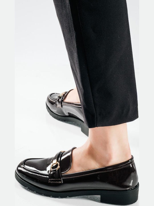 Λουστρίνι Γυναικεία Loafers σε Καφέ Χρώμα