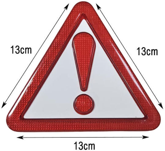 Warning Triangle Sticker 13x13cm