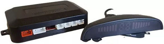 PerVoi Car Parking System Back with Screen and 4 Sensors in Black Color