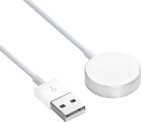 Akyga Charging Cable Ladegerät für Apple Watch Ultra 2, Serie 9/8/7/6/5/4/3/2/1 Weißς