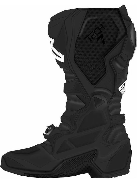 Alpinestars Tech 7 Männer Motorradstiefel Leder Schwarz