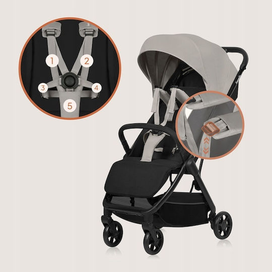 Lionelo Julie Air Καρότσι Μωρού Kατάλληλο για Nεογέννητο Beige Sand