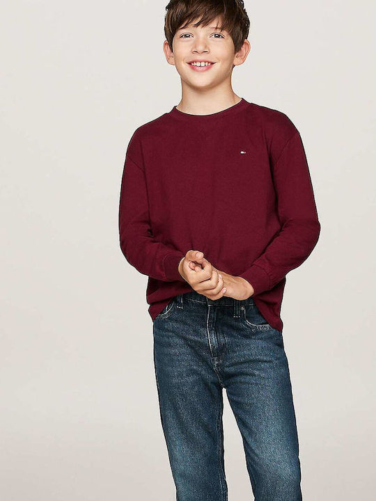 Kinder-Sweatshirt Burgundisch Essential