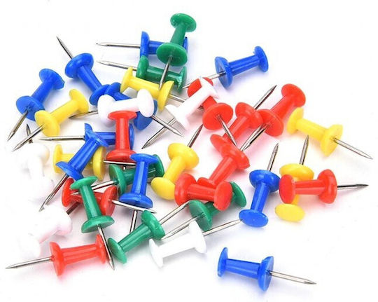 Pins Cork Board Set 50 Pieces Multicolor